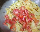 A picture of step 3 of Aloo and hari piyaz ki sabzi.