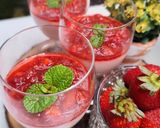 Foto langkah ke 6 dari resep 503. Milky Pudding with Strawberry Sauce.