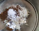 A picture of step 1 of No Oven Decadent Chocolate Cake.