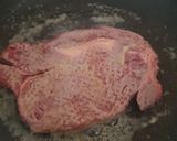 A picture of step 1 of My Steak & Onion wrap with a Tennessee whisky Beef Sauce.😊.