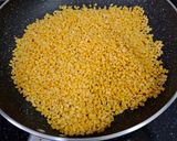 बिना चाशनी के इंस्टैंट मूंग दाल बर्फी रेसिपी चरण 2 फोटो