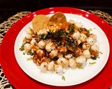 A picture of step 8 of Makhana bhel.