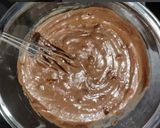 A picture of step 4 of Banana tutti fruity chocolate cake.