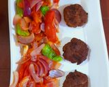 A picture of step 4 of Turkish kofta kabab.