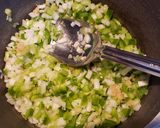 A picture of step 1 of Keto THM Queso Taco Soup.