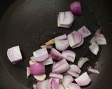 A picture of step 1 of Dahi bhindi.