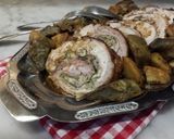 Foto del passaggio 5 della ricetta Rotolo di coniglio farcito