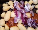 A picture of step 1 of Sundried-Tomato Pesto- Roasted Potatoes with Goat's Cheese.