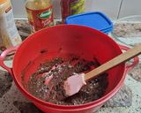 Foto del paso 2 de la receta: Bizcochuelo saludable de cacao y mantequilla de maní,coco sin harina