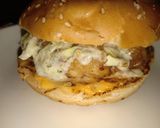 A picture of step 3 of Chicken burger.