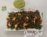 A picture of step 4 of Kala Chana Koliwada/Black Chickpeas Koliwada.