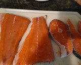 Foto del paso 1 de la receta: Salmón con salsa de mango