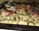 Foto del paso 2 de la receta: Costillar de cerdo con salsa romesco y papas al horno
