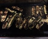 Une image de l'étape 7 de Courgettes marinées grillées panure au parmesan.