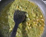 A picture of step 5 of Tomato paneer rice.