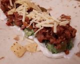 A picture of step 9 of Vegan Chilli (sin carne!).