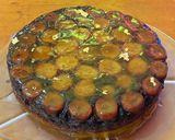 A picture of step 11 of Upside down caramelised banana cake.