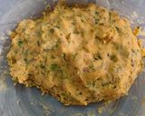 A picture of step 3 of Crispy Aloo besan tikki.