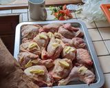 A picture of step 8 of Uncle Yves' Chicken Basquaise (with tomatoes, peppers + herbs).