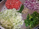 फ्रायड वेज सूजी चीला (Fried Veg Suji Cheela recipe in hindi)