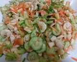 A picture of step 1 of Fruits n vegetables mix yoghurt salad 🥗 😋.