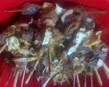 A picture of step 1 of Gizzard Suya.