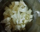 Hình bước làm 2 của món Miso soups (kèm bắp cải)
