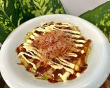Hình bước làm 3 của món Bánh Xèo Nhật Okonomiyaki
