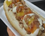 Foto del paso 11 de la receta: Perrito🌭caliente🥓de pollo🍗y tocineta🌭hawaiano🍍