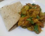 A picture of step 14 of Tinday gosht(chicken).