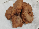 Frituras de malangas con paté de res