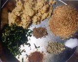 A picture of step 1 of Chole tikki (left over chole).