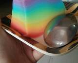 Pudding Susu Rainbow langkah memasak 8 foto