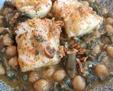 Foto del paso 8 de la receta: Bacalao con garbanzos, acelgas y huevo