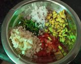 A picture of step 5 of Besan Methi Puri with Puri Chaat.