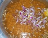 A picture of step 2 of Fry Masala Chaat.