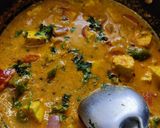A picture of step 6 of Kadai Paneer.