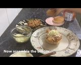 A picture of step 8 of Zinger burger recipe restaurant style.