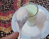 A picture of step 1 of Milk soda.