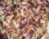 Une image de l'étape 3 de Quiche aux lardons fumé.