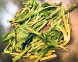 蒜炒菠菜的食譜步驟2照片