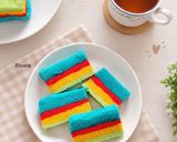 Foto langkah ke 6 dari resep Rainbow cake kukus Ny Liem.