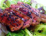 Foto del passaggio 4 della ricetta Tagliata di chianina con wasabi e riduzione di aceto balsamico e miele di acacia