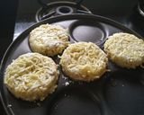A picture of step 2 of Noodle Burger with Aloo Tikki.
