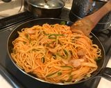 Foto langkah ke 6 dari resep Simple Japanese Napolitan Spaghetti 🍝.