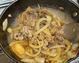 Foto langkah ke 5 dari resep Gyudon simple banget! (Japanese Beef Bowl).