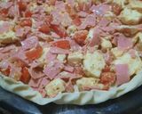 Foto del paso 6 de la receta: Tarta fácil de jamón, queso y tomate con amigos
