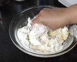 A picture of step 2 of Anday Wala burger.