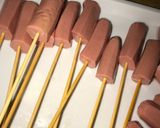 A picture of step 3 of Mini corndogs.