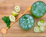 A picture of step 5 of Cucumber Ginger Mint Augua-fresca.